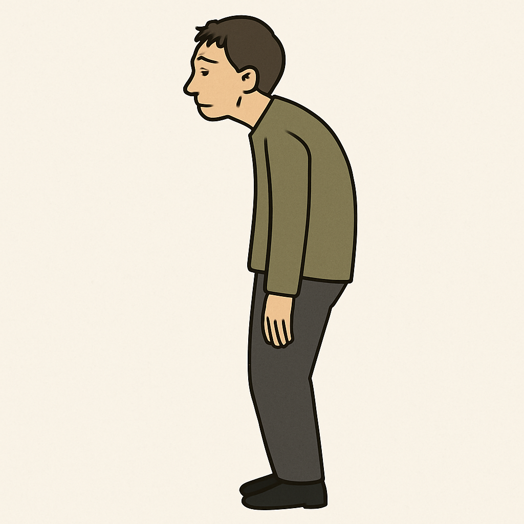 姿勢の乱れのイメージ