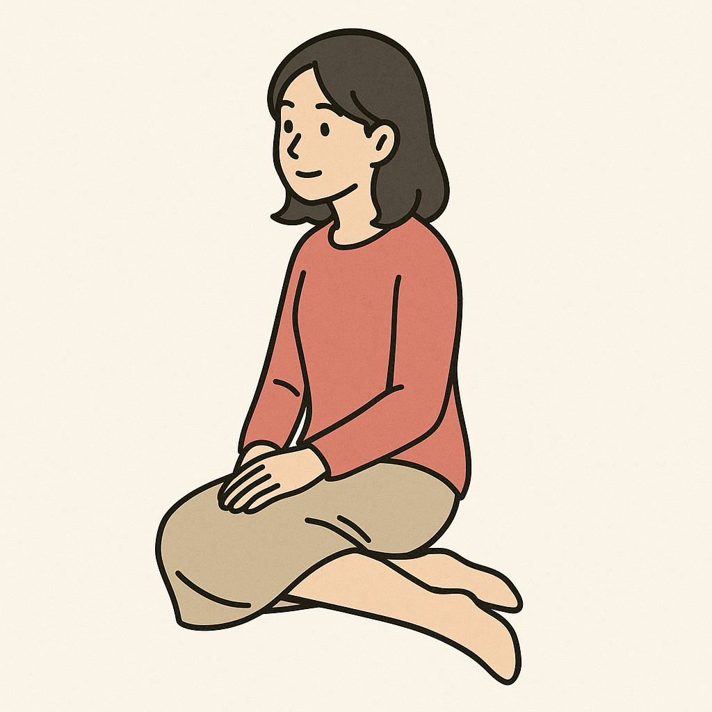 座り方のクセのイメージ